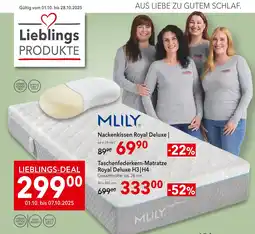 Matratzen Concord Mlily nackenkissen royal deluxe Angebot
