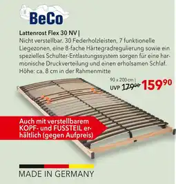 Matratzen Concord Beco lattenrost flex 30 nv Angebot