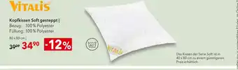 Matratzen Concord Vitalis kopfkissen soft gesteppt Angebot