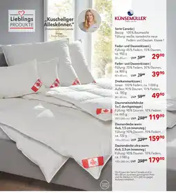 Matratzen Concord Künsemüller feder- und daunenkissen ca. 900 g 80 x 80 cm Angebot