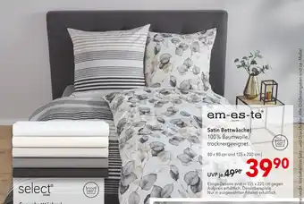 Matratzen Concord Em-es-te satin bettwäsche Angebot