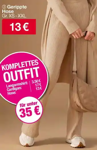 Woolworth Gerippte Hose Angebot