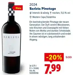 Lidl Barista Pinotage Angebot