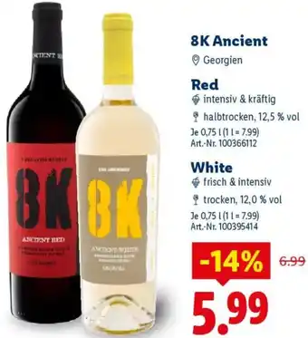 Lidl 8K Ancient Red oder White Angebot