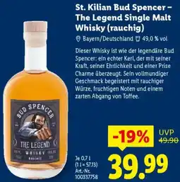 Lidl St. Kilian Bud Spencer The Legend Single Malt Whisky (rauchig) Angebot