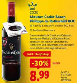 Lidl Mouton Cadet Baron Philippe de Rothschild AOC Angebot