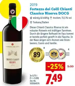 Lidl Fortezza dei Colli Chianti Classico Riserva DOCG Angebot