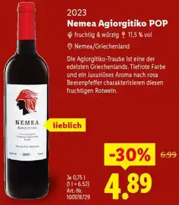 Lidl Nemea Agiorgitiko POP Angebot