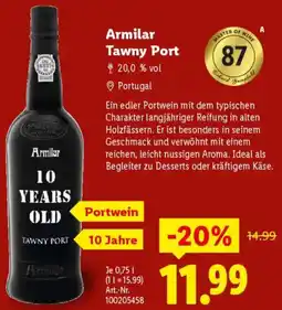 Lidl Armilar Tawny Port Angebot