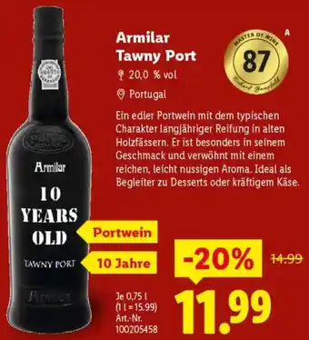 Lidl Armilar Tawny Port Angebot