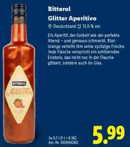 Lidl Bitterol Glitter Aperitivo Angebot