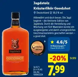Lidl Jagdstolz Kräuterlikör Goodshot Angebot