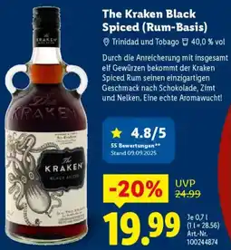 Lidl The Kraken Black Spiced (Rum-Basis) Angebot