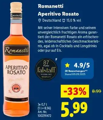 Lidl Romanetti Aperitivo Rosato Angebot