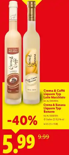 Lidl Crema & Caffé Liquore Typ Latte Macchiato Angebot