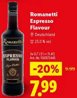 Lidl Romanetti Espresso Flavour Angebot