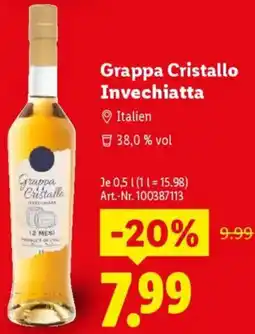 Lidl Grappa Cristallo Invechiatta Angebot