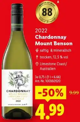 Lidl Chardonnay Mount Benson Angebot