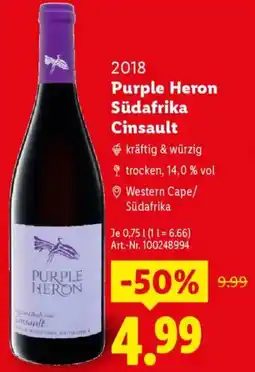 Lidl Purple Heron Südafrika Cinsault Angebot