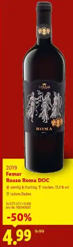Lidl 2019 Femar Rosso Roma DOC Angebot