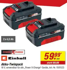 toom Baumarkt Einhell Akku-Twinpack Angebot