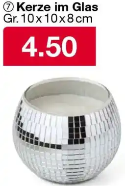 Woolworth Kerze im Glas Angebot