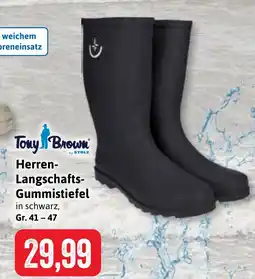 Stolz Tony Brown Herren- Langschafts- Gummistiefel Angebot