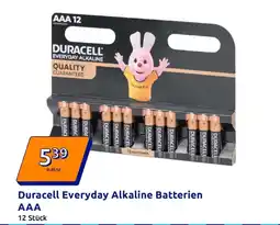 Action Duracell duracell everyday alkaline batterien aaa Angebot