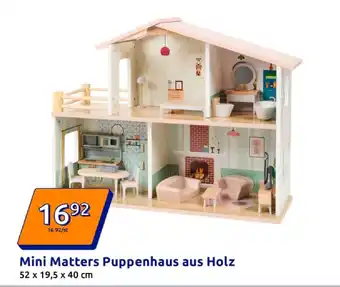Action Mini matters puppenhaus aus holz Angebot