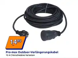 Action Pro-max outdoor-verlängerungskabel Angebot