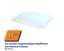 Action My wonder doppelseitiges kopfkissen aus memory-schaum Angebot