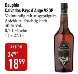 Galeria Markthalle Dauphin Calvados Pays d'Auge VSOP Angebot