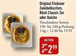 Galeria Markthalle Original Elsässer Zwiebelkuchen, Rösti Classic 2er oder Quiche Angebot