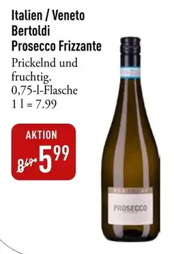 Galeria Markthalle Bertoldi Prosecco Frizzante Angebot