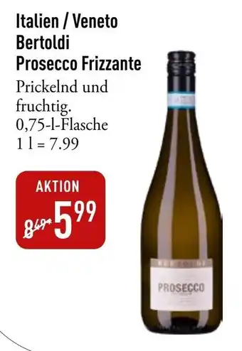 Galeria Markthalle Bertoldi Prosecco Frizzante Angebot