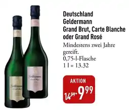 Galeria Markthalle Geldermann Grand Brut, Carte Blanche oder Grand Rosé Angebot