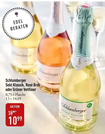 Galeria Markthalle Schlumberger Sekt Klassik, Rosé Brut oder Grüner Veltliner Angebot