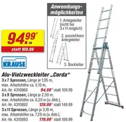 toom Baumarkt KRAUSE Alu-Vielzweckleiter ,,Corda" Angebot