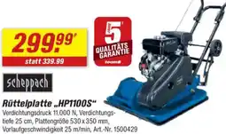 toom Baumarkt Scheppach Rüttelplatte „HP1100S" Angebot