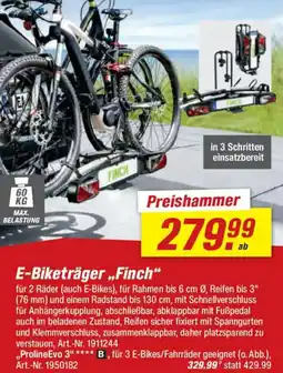 toom Baumarkt E-Biketräger ,,Finch" Angebot
