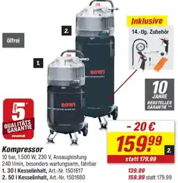 toom Baumarkt Kompressor Angebot