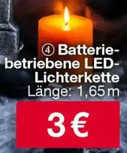 Woolworth Batteriebetriebene LED Lichterkette Angebot