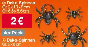 Woolworth Deko-Spinnen Angebot