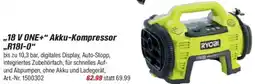 toom Baumarkt RYOBI ,,18 V ONE+" Akku-Kompressor „R181-0" Angebot