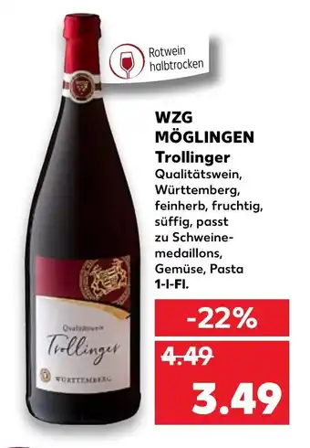 Kaufland WZG Möglingen Trollinger Angebot