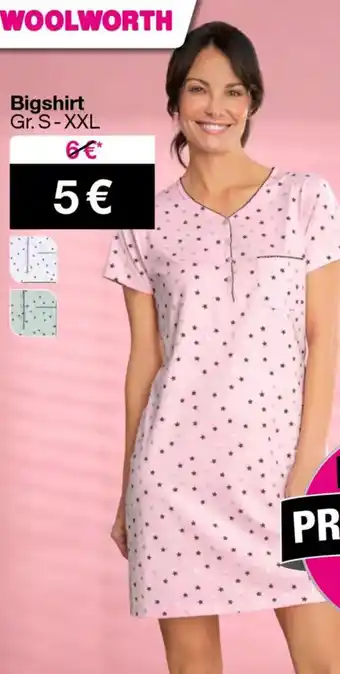 Woolworth Bigshirt Angebot