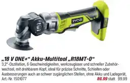 toom Baumarkt RYOBI ,,18 V ONE+" Akku-Multitool ,,R18MT-0" Angebot