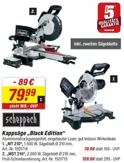 toom Baumarkt Scheppach Kappsäge „Black Edition" Angebot