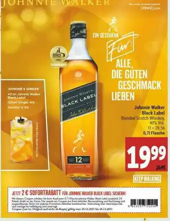 Marktkauf Johnnie Walker Black Label Angebot