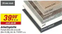 toom Baumarkt Arbeitsplatte Angebot